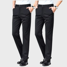 (COMPRE 1 LEVE 2) Calça Social Traço Fino + Cinto Social Couro