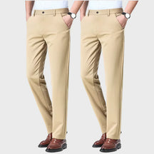 (COMPRE 1 LEVE 2) Calça Social Traço Fino + Cinto Social Couro